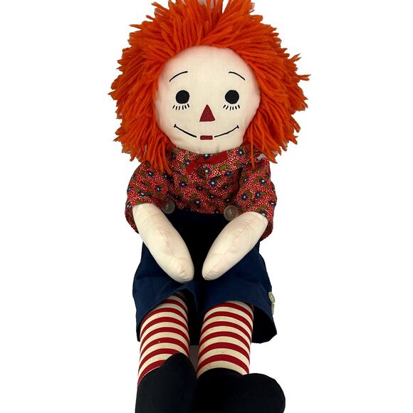 Vintage 27"Raggedy Andy Doll "I Love You" - Picture 1 of 10